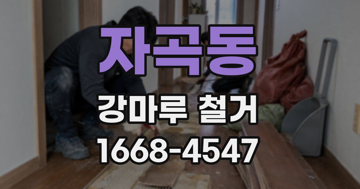 자곡동 강마루 철거
