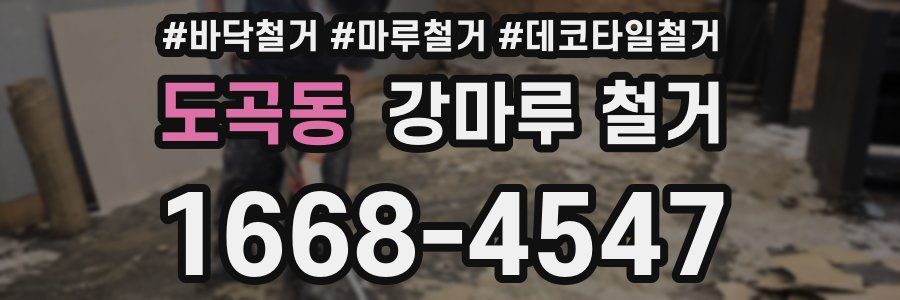 도곡동 강마루 철거
