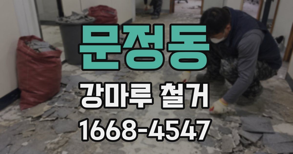 문정동 강마루 철거
