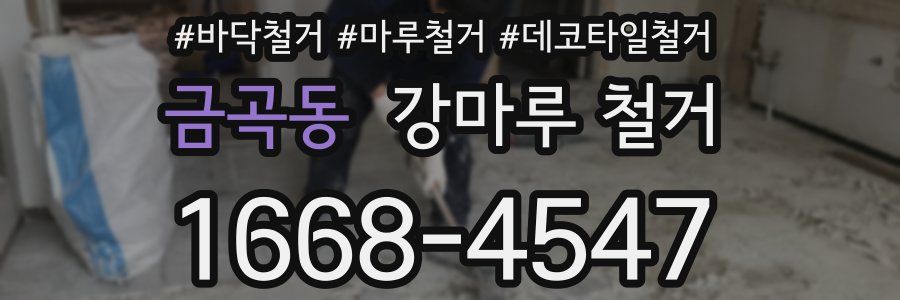 금곡동 강마루 철거