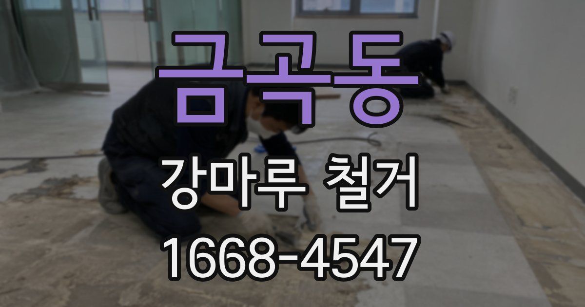 금곡동 강마루 철거