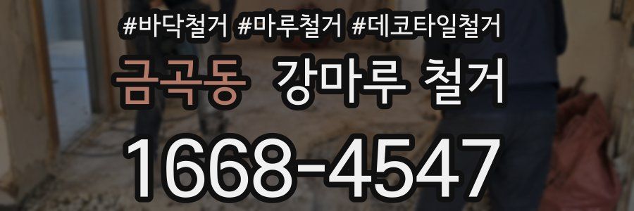 금곡동 강마루 철거