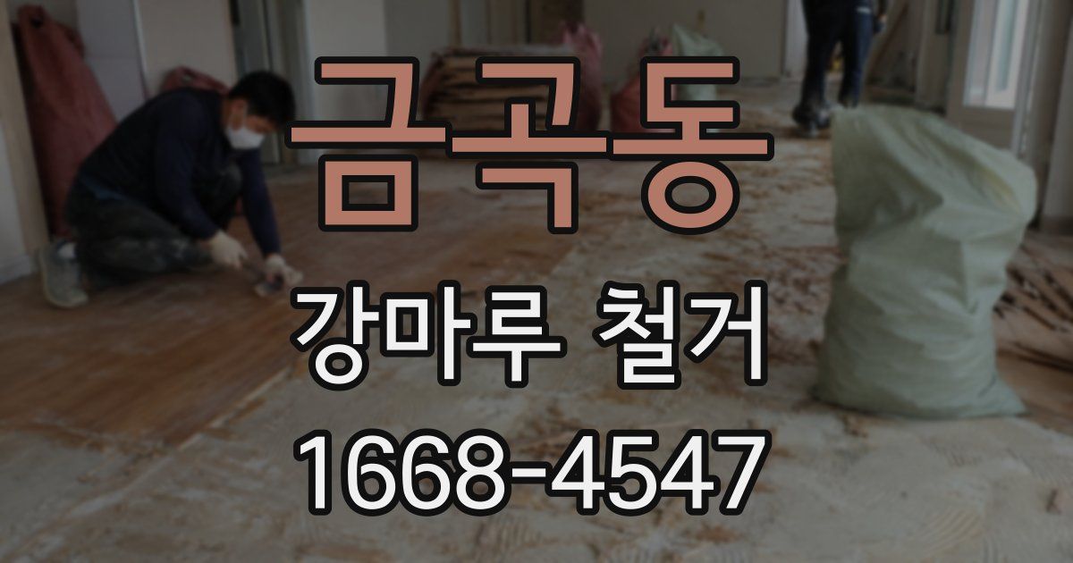 금곡동 강마루 철거