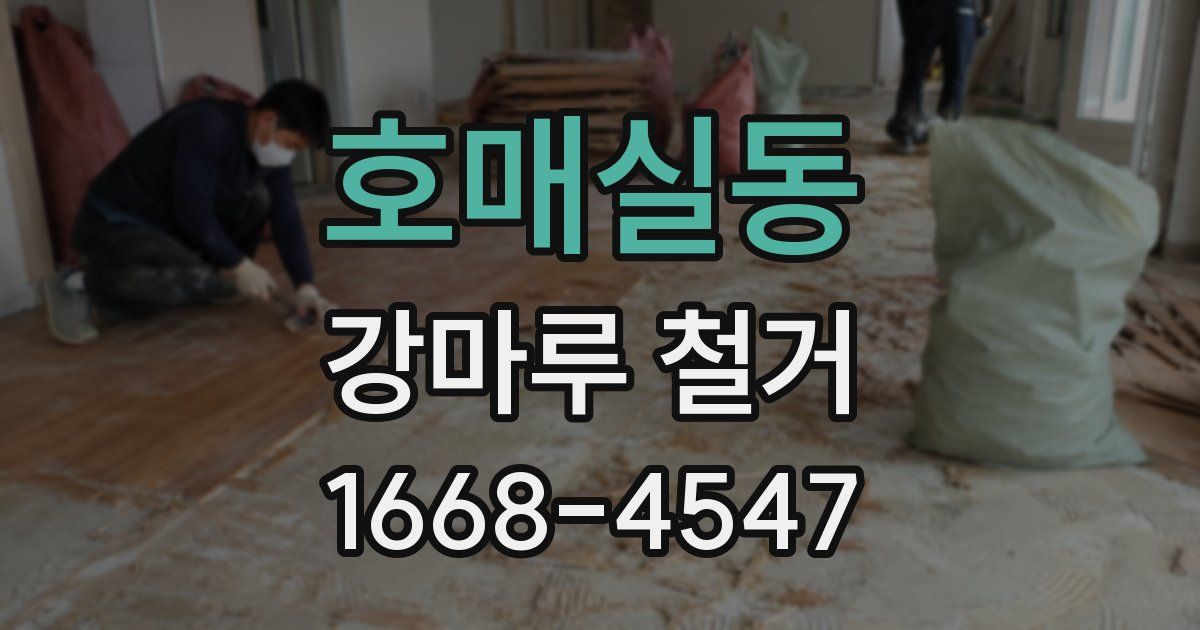 호매실동 강마루 철거