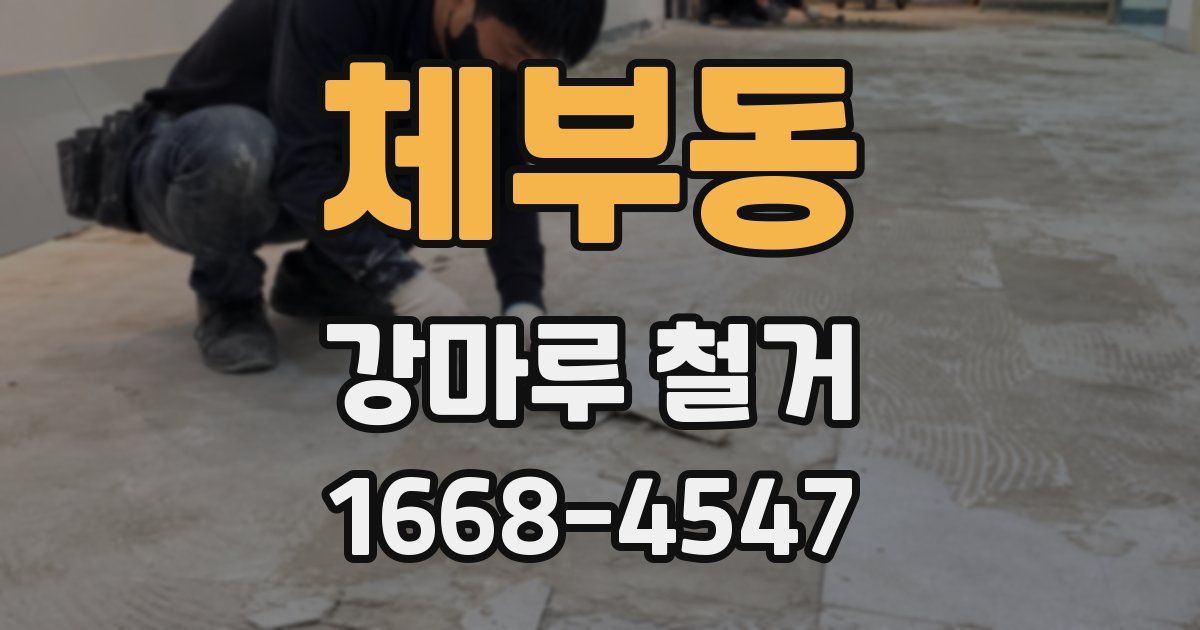 체부동 강마루 철거