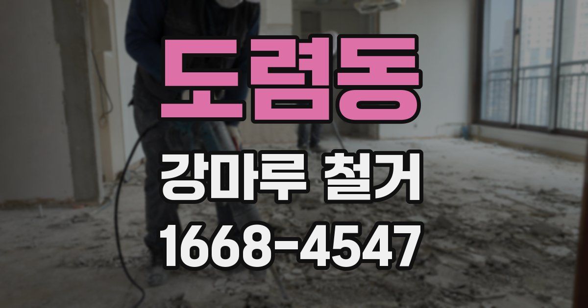 도렴동 강마루 철거