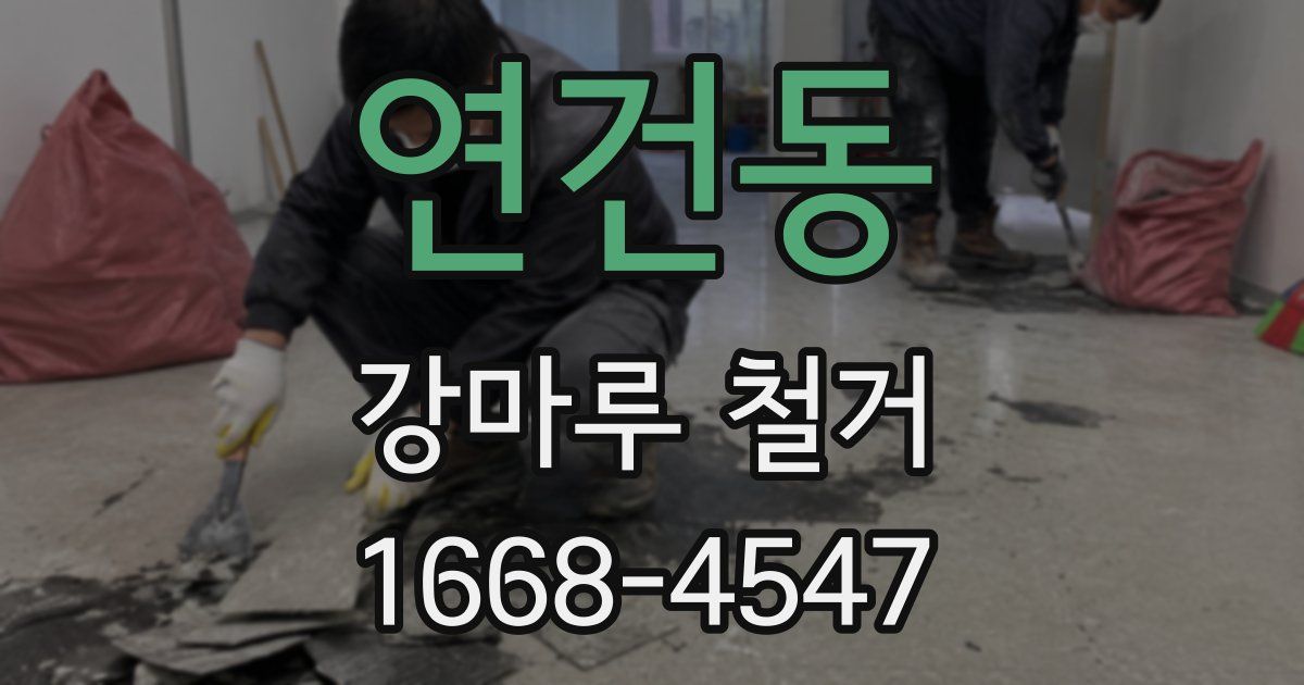 연건동 강마루 철거