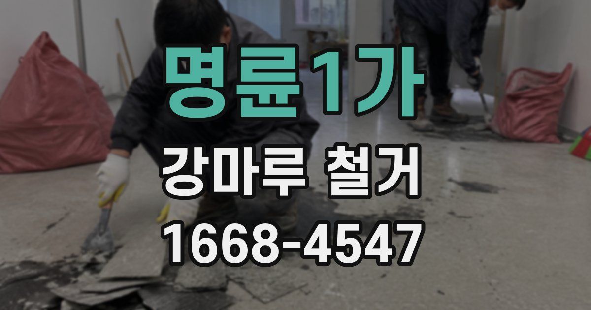명륜1가 강마루 철거