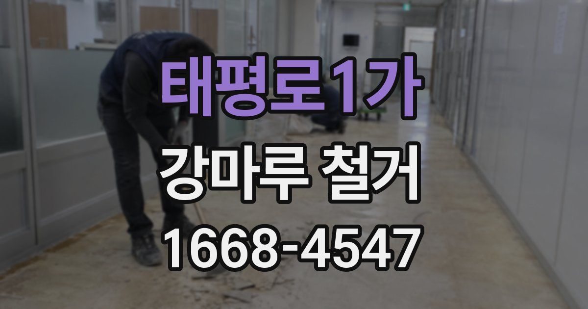 태평로1가 강마루 철거