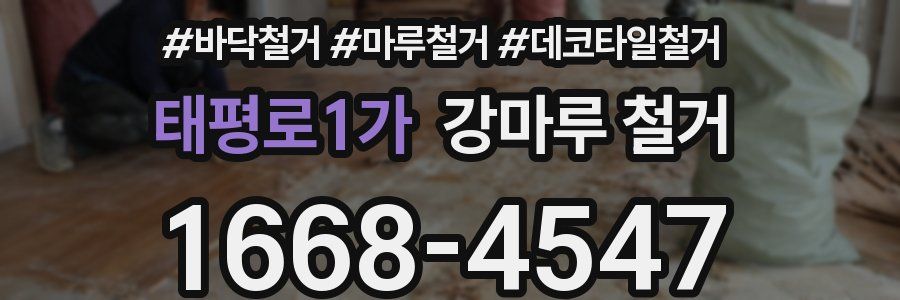 태평로1가 강마루 철거
