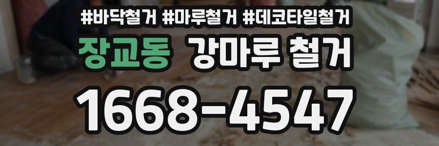 장교동 강마루 철거