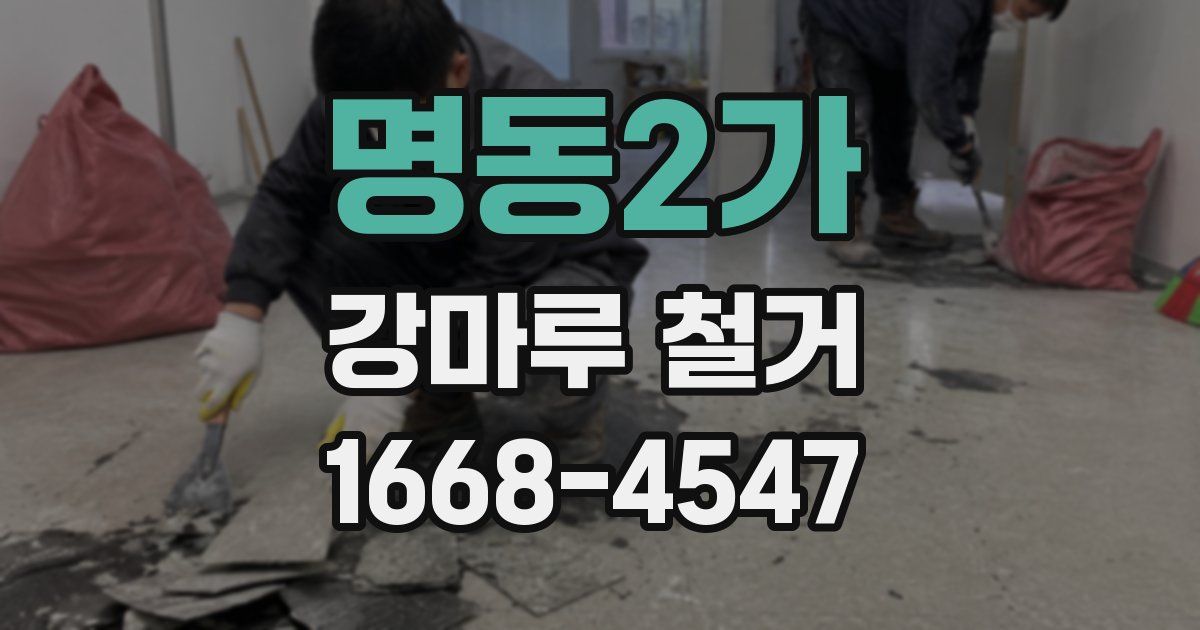 명동2가 강마루 철거
