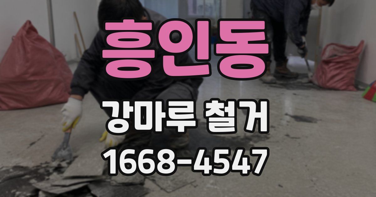 흥인동 강마루 철거