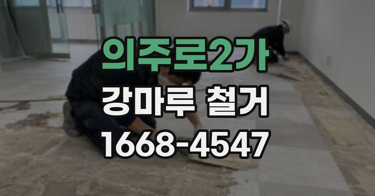 의주로2가 강마루 철거