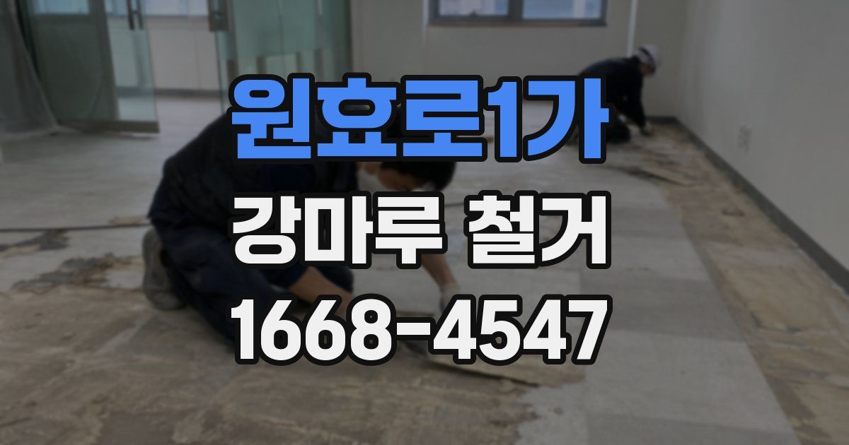 원효로1가 강마루 철거