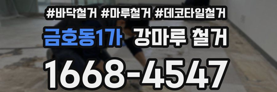 금호동1가 강마루 철거