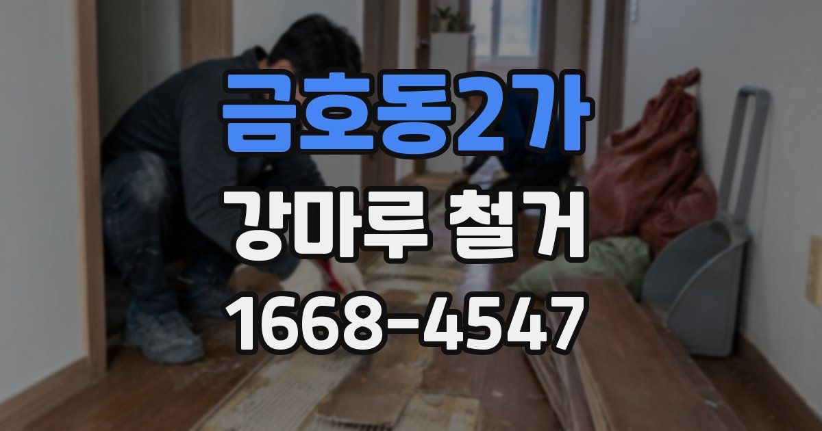 금호동2가 강마루 철거