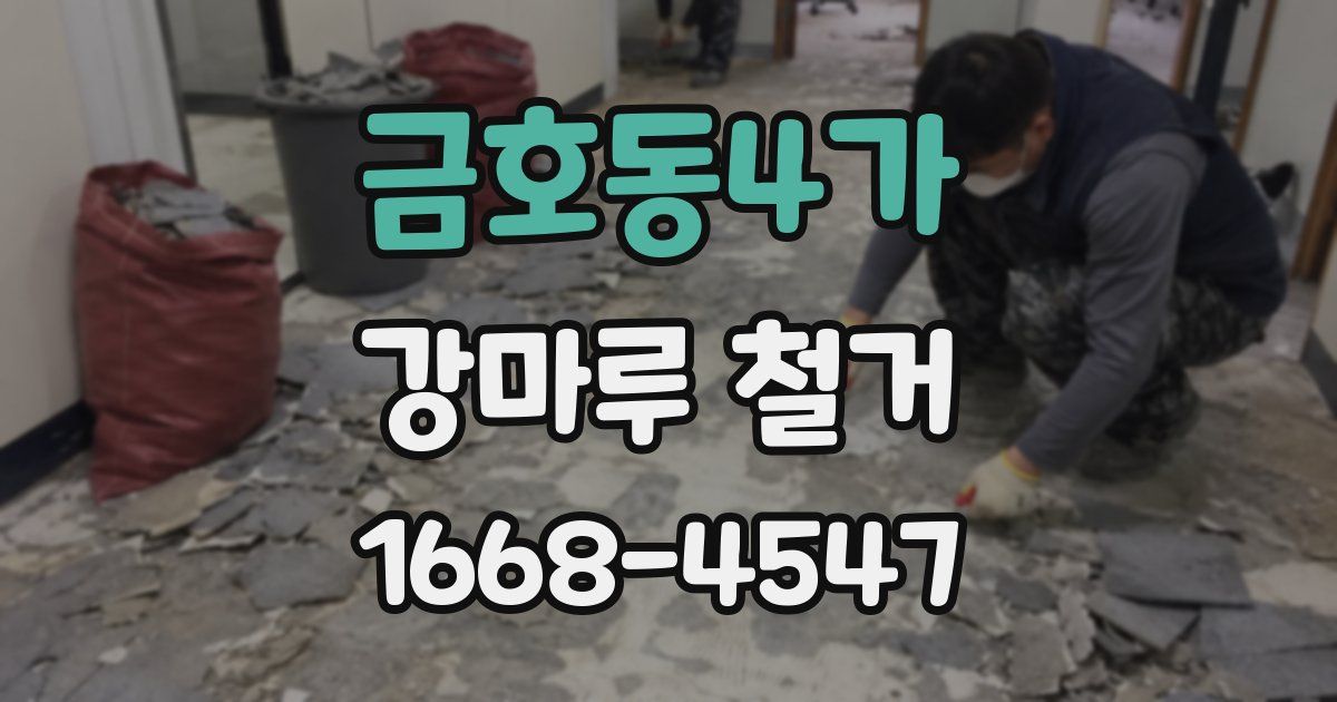 금호동4가 강마루 철거