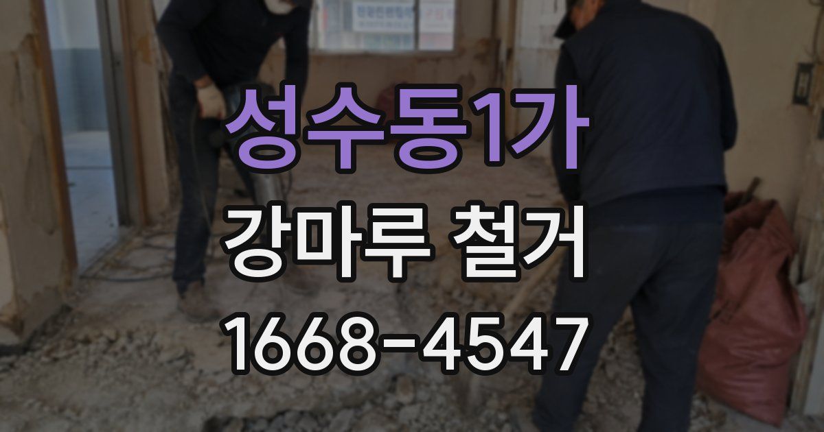 성수동1가 강마루 철거