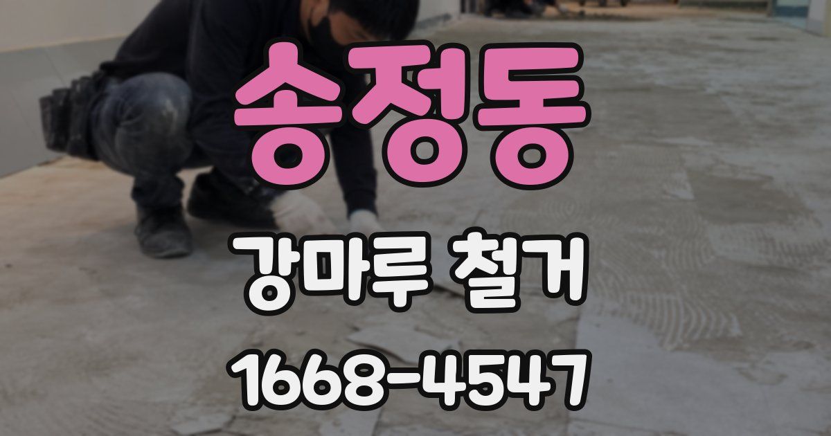 송정동 강마루 철거