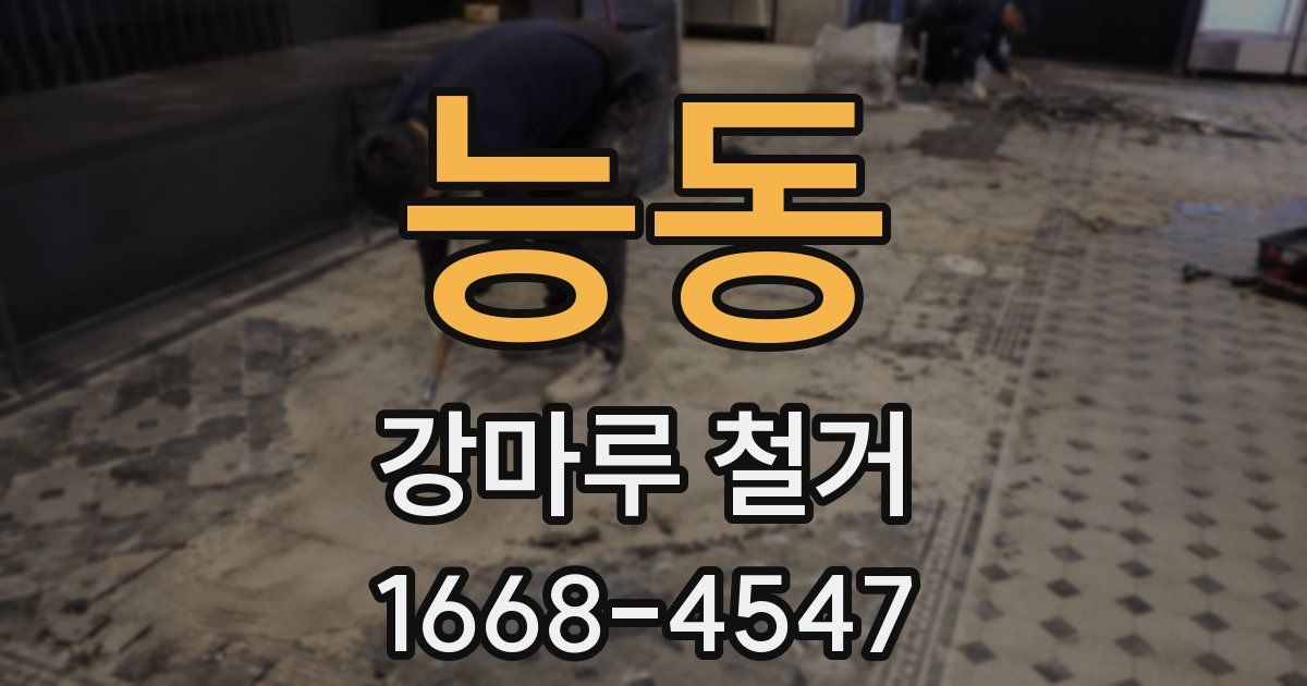 능동 강마루 철거