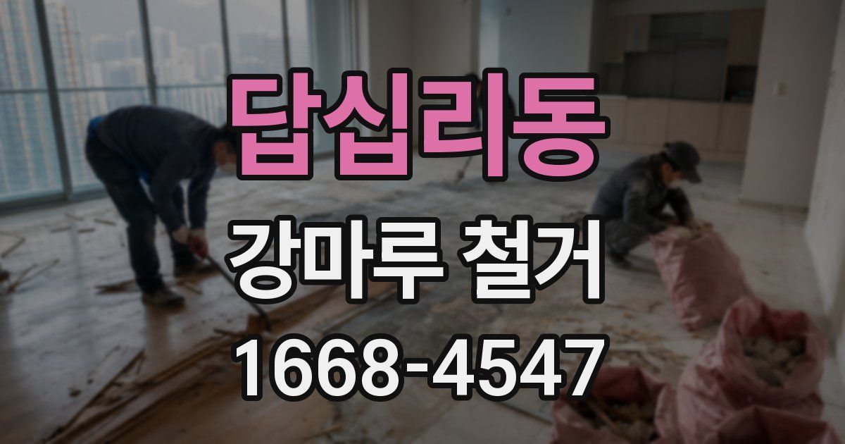 답십리동 강마루 철거