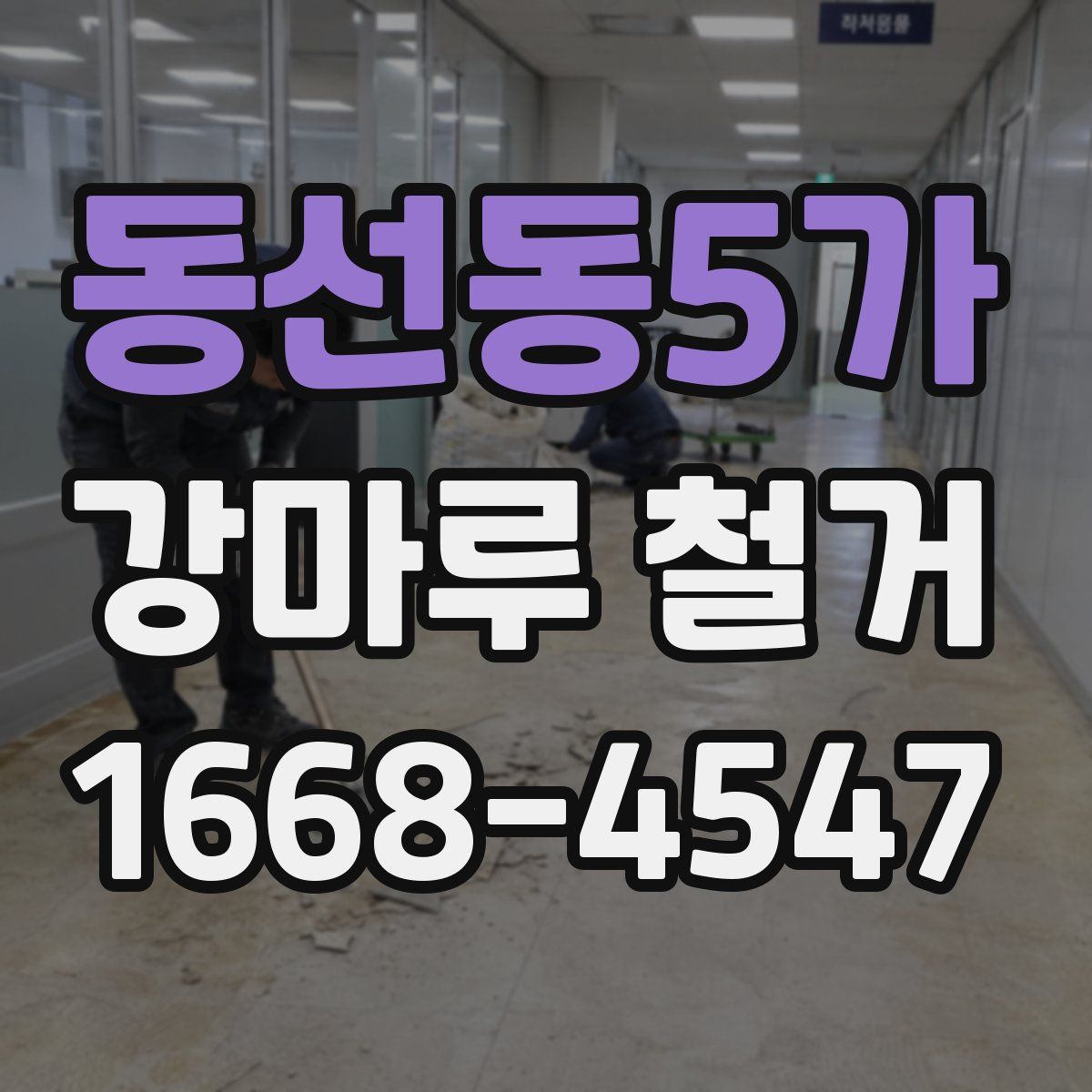 동선동5가 강마루 철거