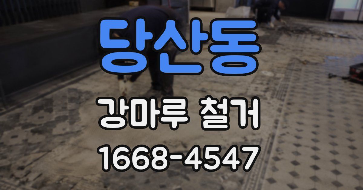 당산동 강마루 철거