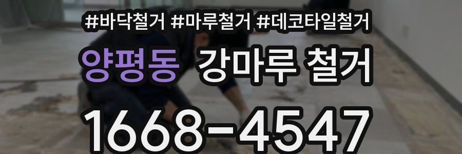 양평동 강마루 철거