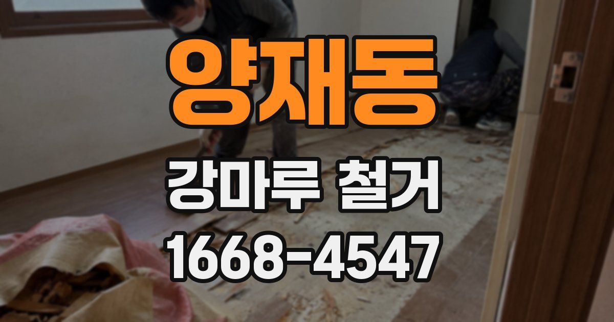 양재동 강마루 철거