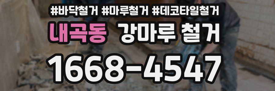 내곡동 강마루 철거