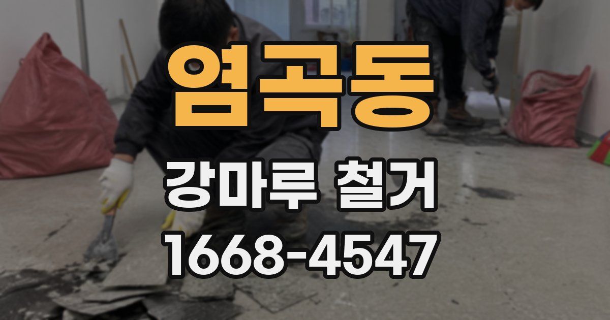 염곡동 강마루 철거