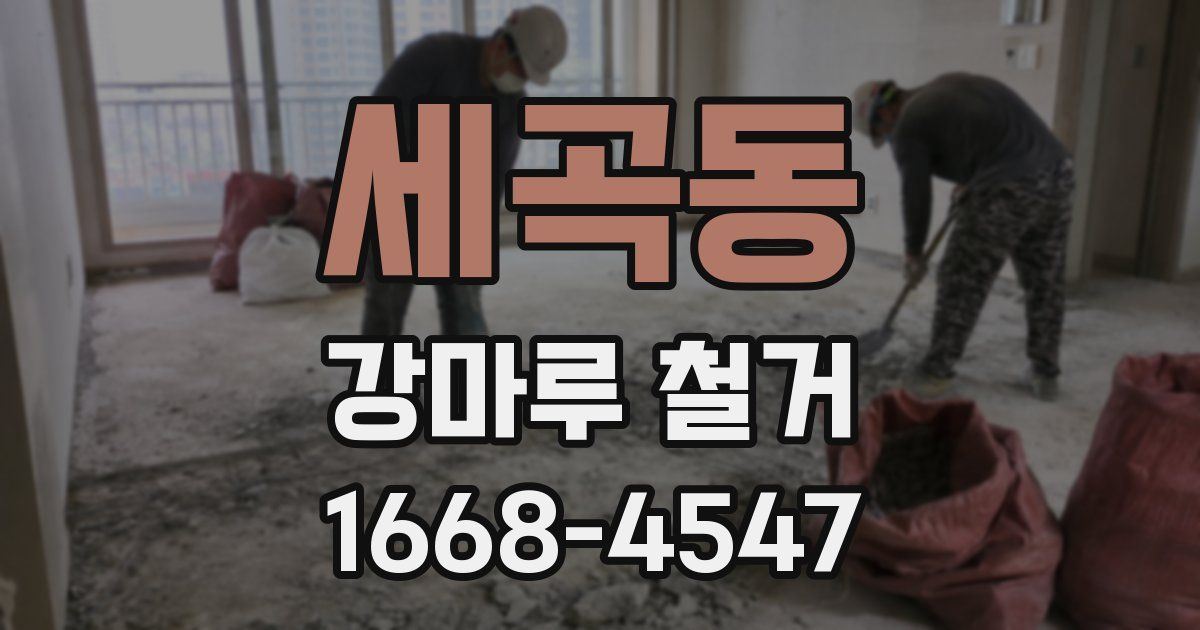 세곡동 강마루 철거