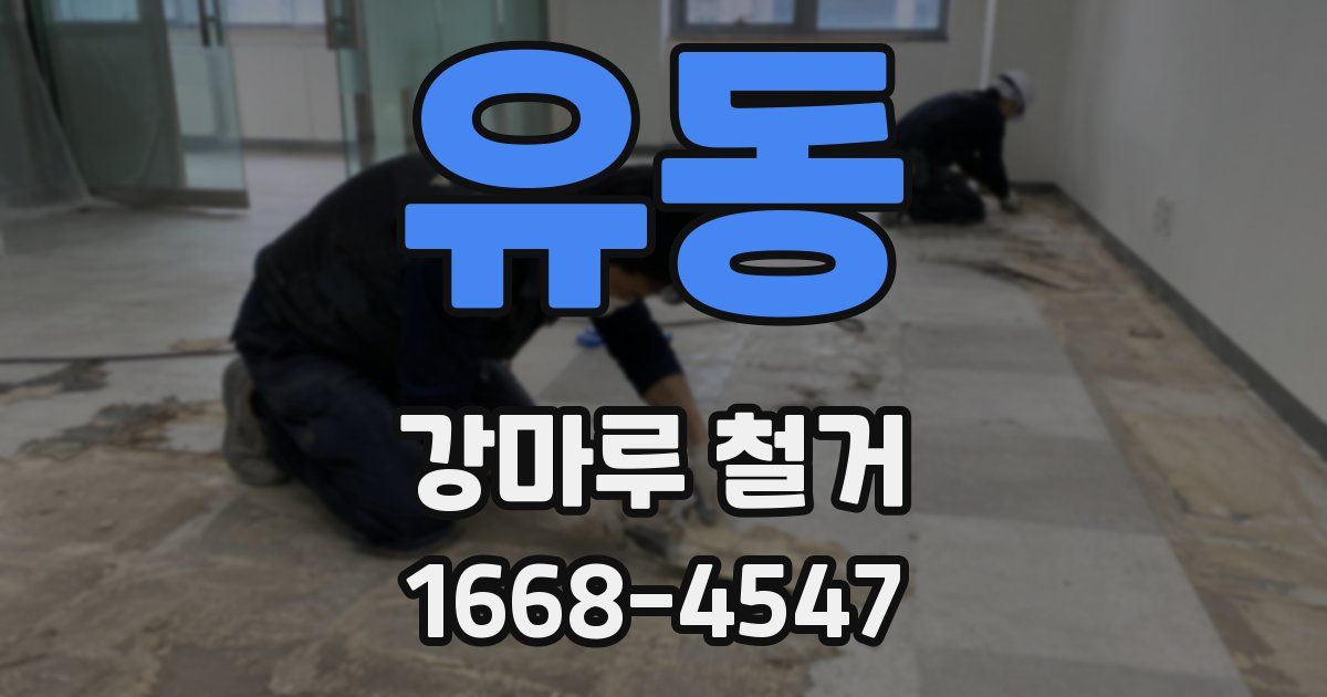 유동 강마루 철거