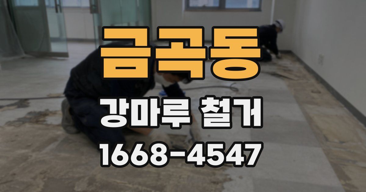 금곡동 강마루 철거