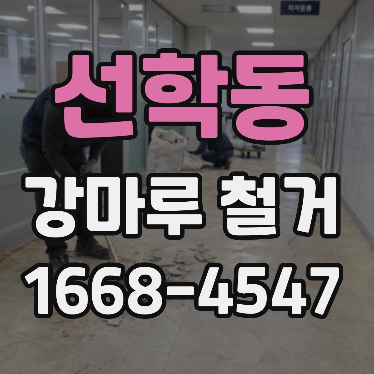 선학동 강마루 철거 후 마루 교체를 고려할 때