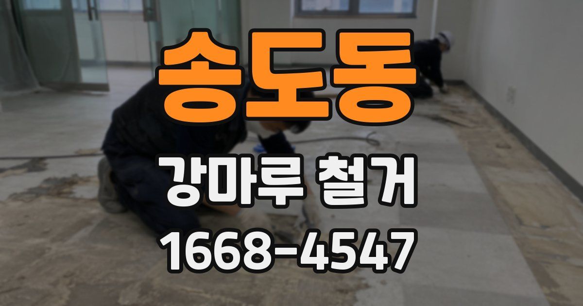 송도동 강마루 철거