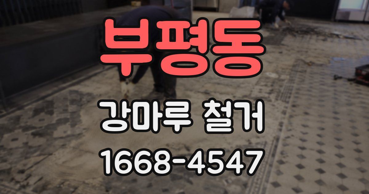 부평동 강마루 철거