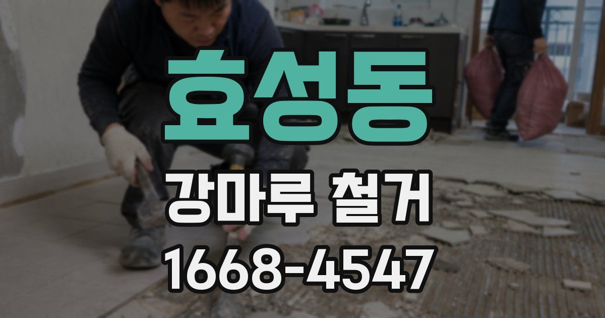 효성동 강마루 철거