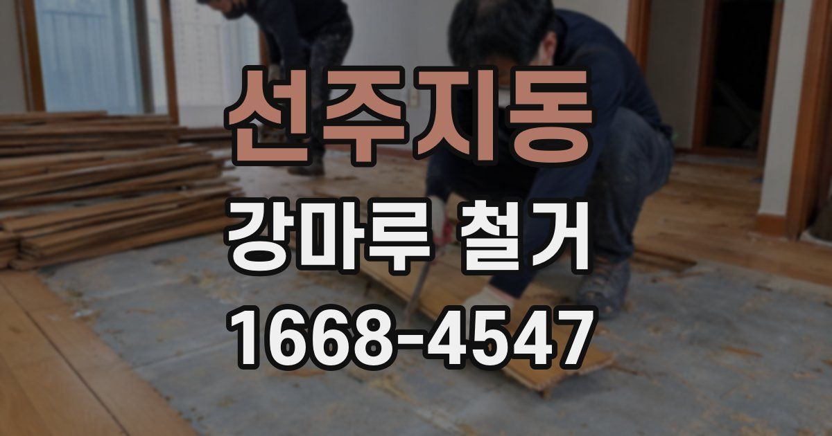 선주지동 강마루 철거