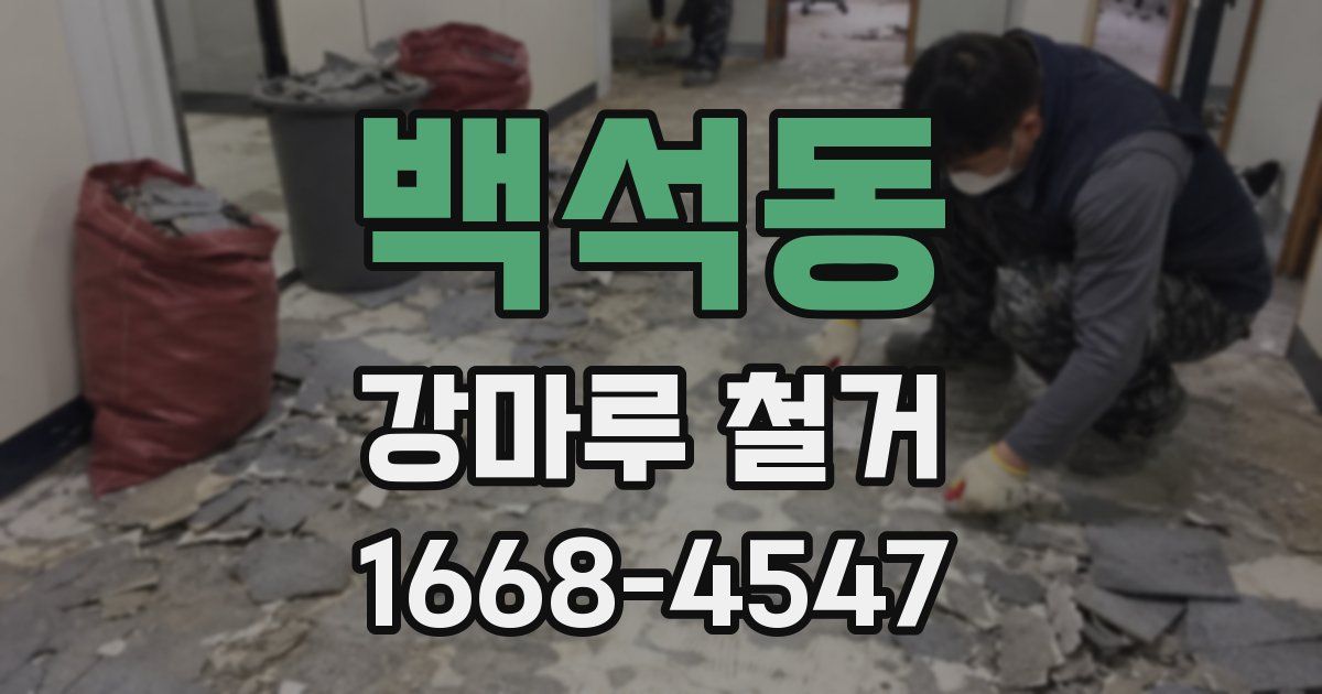 백석동 강마루 철거
