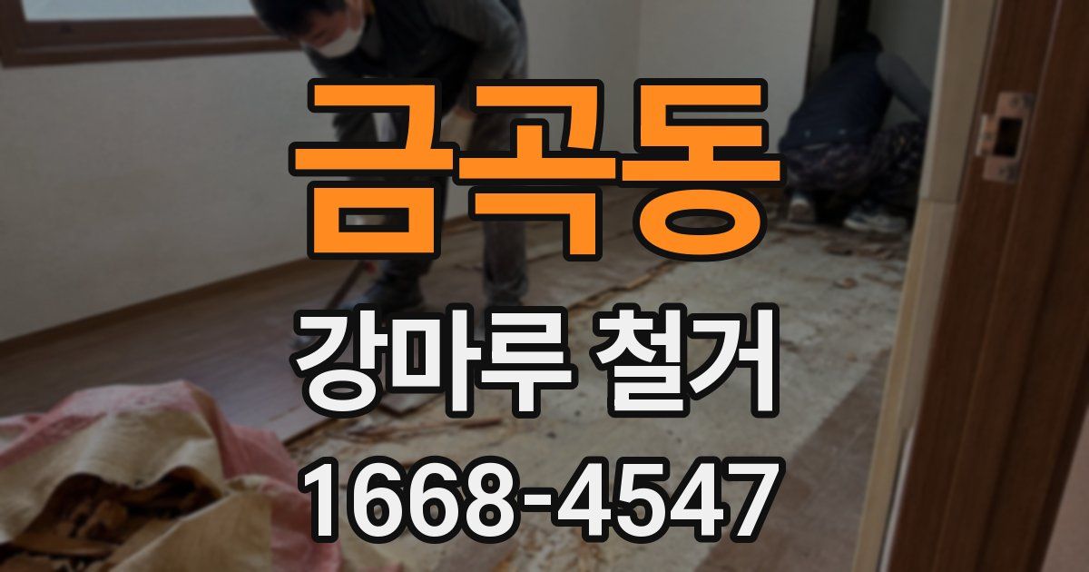 금곡동 강마루 철거