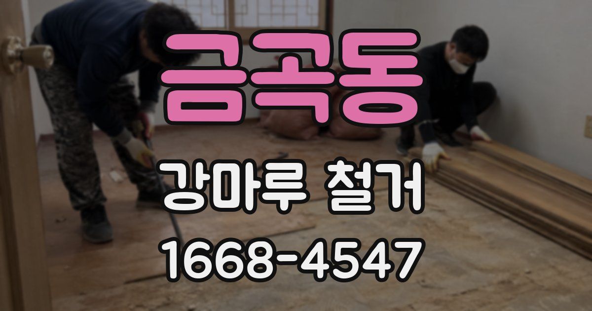 금곡동 강마루 철거