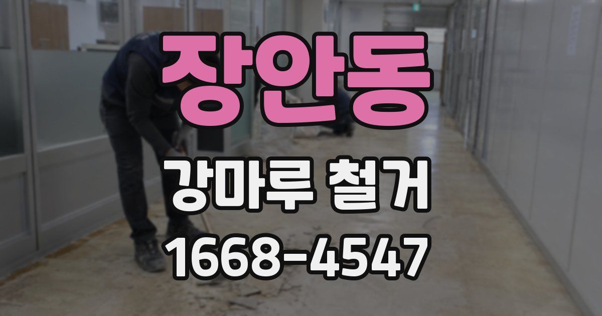 장안동 강마루 철거