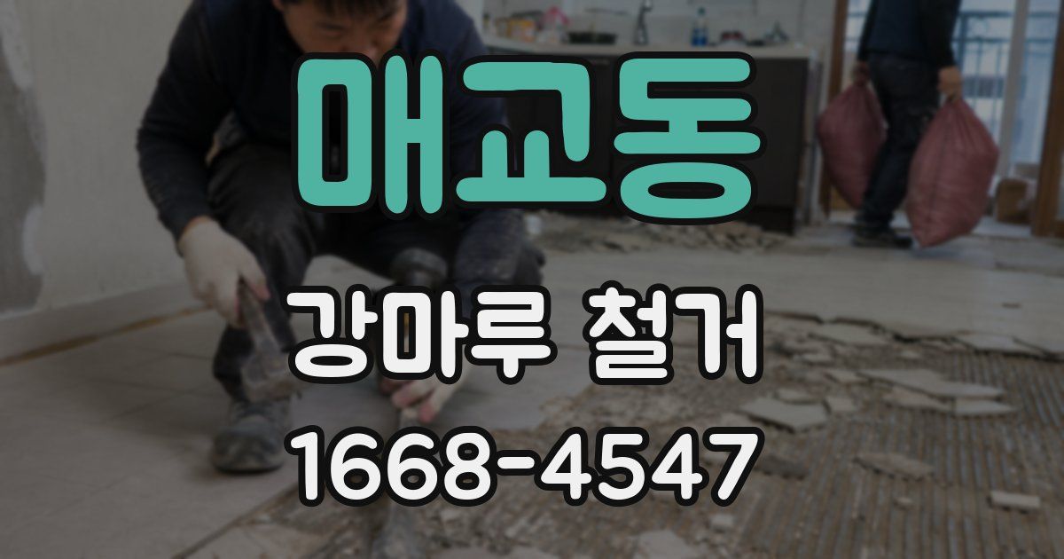 매교동 강마루 철거