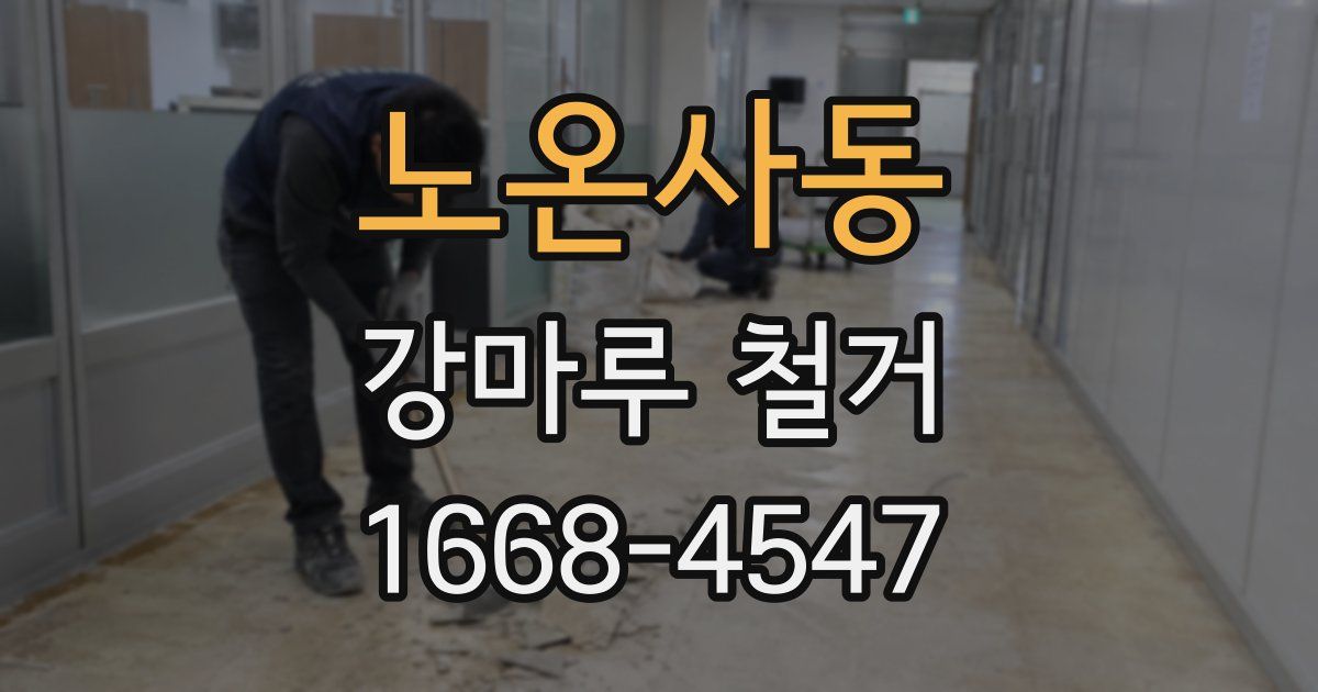 노온사동 강마루 철거