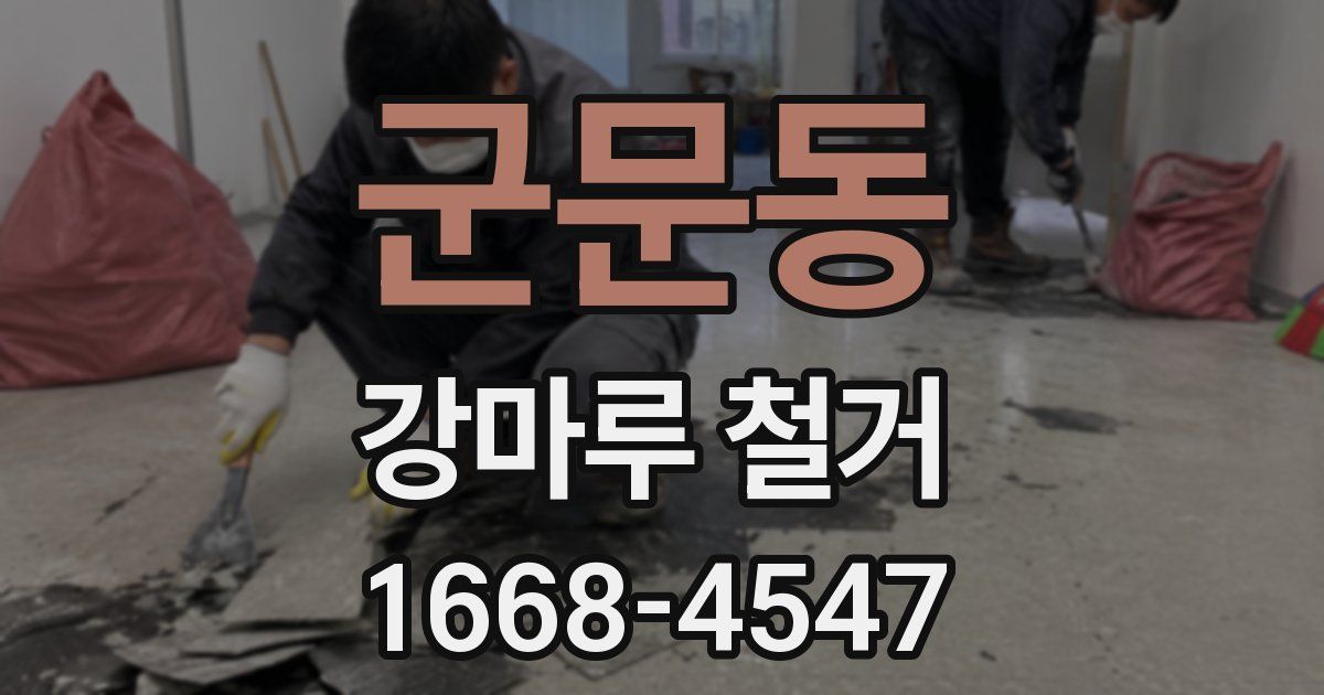 군문동 강마루 철거