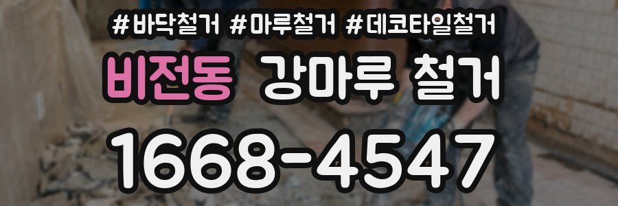 비전동 강마루 철거