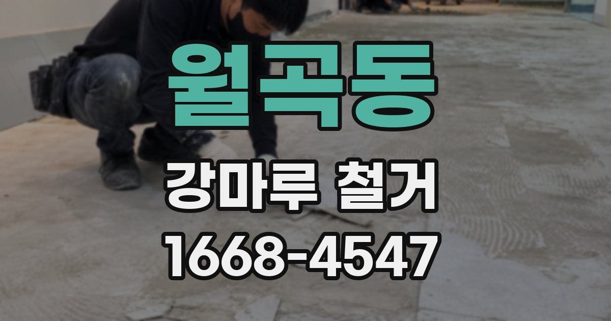 월곡동 강마루 철거
