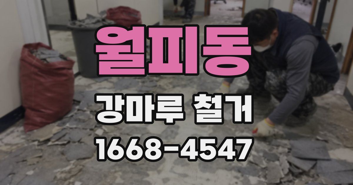 월피동 강마루 철거